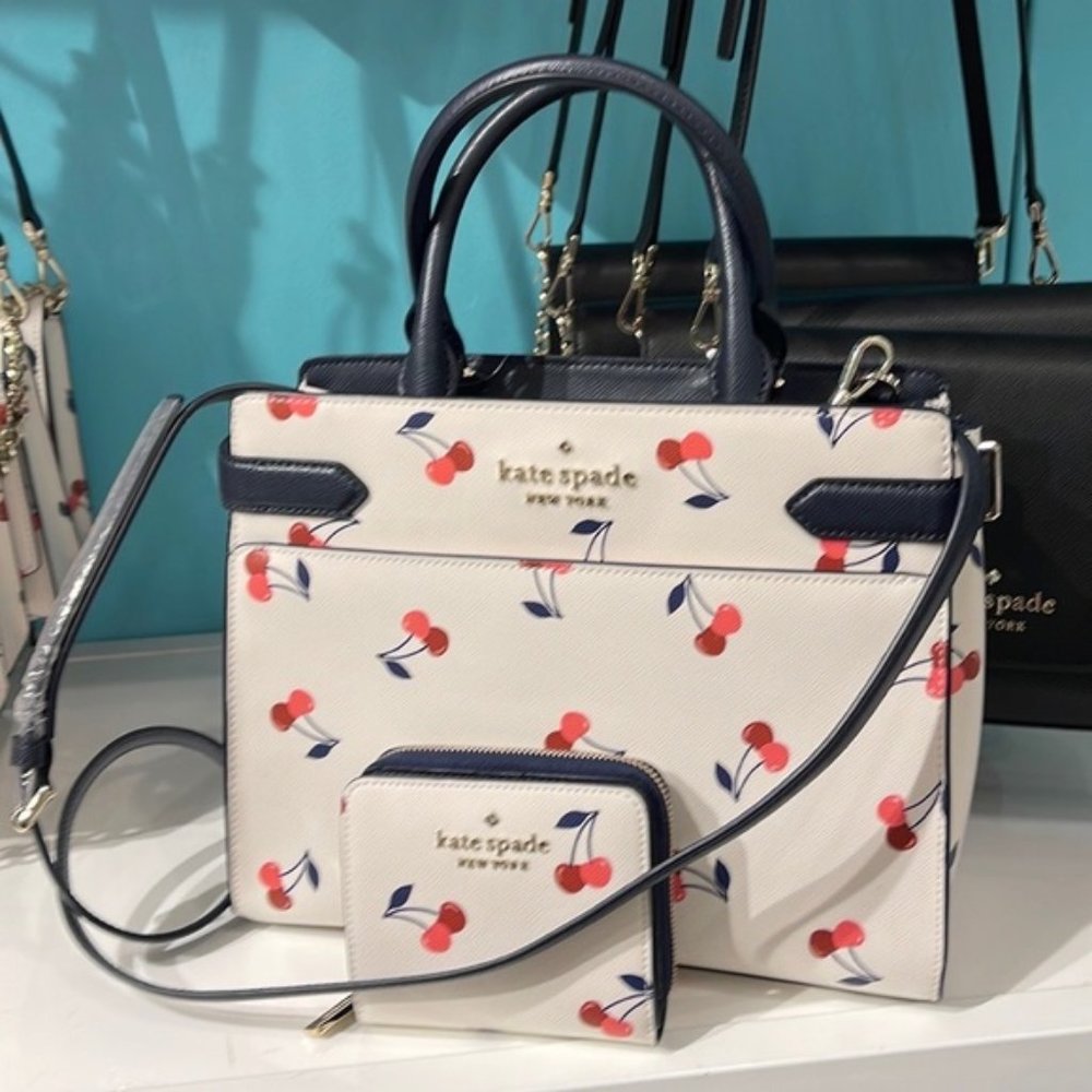Kate Spade Staci Medium Satchel & Kate Spade Small Zip Around Bifold Wallet - Picture 2 of 16